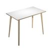 Artarredi Leonardo - Escritorio - rectangular - blanco - negro mate base