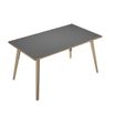Artarredi Leonardo - Escritorio - rectangular - antracita - negro mate base