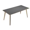 Artarredi Leonardo - Escritorio - rectangular - antracita - negro mate base