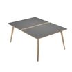 Artarredi Leonardo - Escritorio - rectangular - antracita - negro mate base