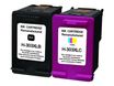 UPrint H-303XLBK/CL - Paquete de 2 - Capacidad XL - negro, amarillo, cián, magenta - compatible - refabricado - cartucho de tinta - para HP ENVY Photo 62XX, Photo 71XX, Photo 78XX; ENVY Inspire 72XX, 79XX; Tango