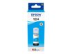 Epson 104 - 65 ml - cián - original - depósito de tinta - para EcoTank ET-14100, 1810, 2721, 2810, 2811, 2812, 2814, 2815, 2820, 2821, 2825, 2826, 4800