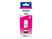 Epson 104 - 65 ml - magenta - original - depósito de tinta - para EcoTank ET-14100, 1810, 2721, 2810, 2811, 2812, 2814, 2815, 2820, 2821, 2825, 2826, 4800