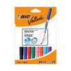 BIC VELLEDA 1741 - Marcador - para pizarra - colores surtidos - tinta con base de acetona - 1.4 mm - medio (paquete de 8)