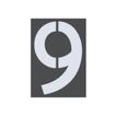 Pickup Home 3D Milan - Signo - number - 100 mm - montaje en superficie - autoadhesivo - gris
