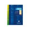 Clairefontaine - Papel de hojas sueltas - 170 x 220 mm - 50 hojas / 100 páginas - amarillo - Seyès - 2 holes