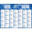 CBG Bleu & rouge 222 - Bank calendar - montaje en pared - 2020 - 7 meses en página - 320 x 420 mm - fecha
