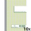 Exacompta - Libro de duplicados - 50 páginas - 148 x 105 mm - duplicado - sin copia de carbón (paquete de 10)