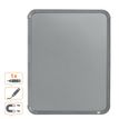 0400000080062-Nobo - Tableau couleur argenté Slimline en acier laqué - 360 x 280 mm-P_8006_4-3