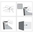 0400000080062-Nobo - Tableau couleur argenté Slimline en acier laqué - 360 x 280 mm-P_8006_6-5