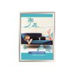 PROMOCOME PLV Clipframe - Soporte de señal - montaje en pared - para 600 x 800 mm - gris natural