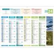 CBG 4 Saisons Médium - Bank calendar - montaje en pared - 2020 - 6 meses en página - 320 x 420 mm - fecha