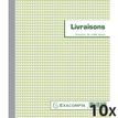 Exacompta - Albarán de entrega - 50 hojas - 180 x 210 mm - duplicado - sin copia de carbón (paquete de 10)