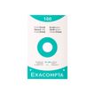 Exacompta - Tarjeta de registros - 125 x 200 mm - blanco - cuadriculado (paquete de 100)