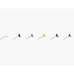 Exacompta - Pinchos - 5 mm head diameter, 8 mm needle - colores variados - con dispensador - paquete de 100