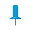 Exacompta - Pinchos - aguja de 7 mm y 10 mm de diámetro de cabeza - azul claro - con dispensador - paquete de 25