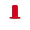 Exacompta - Pinchos - aguja de 7 mm y 10 mm de diámetro de cabeza - rojo - con dispensador - paquete de 25
