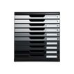 Exacompta MODULO Shades Of Gray A4+ - Armario de cajones - 10 cajones - negro, tonos de gris