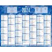 CBG Bleu & rouge 215 - Bank calendar - montaje en pared - 2020 - 7 meses en página - 210 x 265 mm - fecha