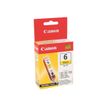 Canon BCI-6Y - Amarillo - original - depósito de tinta - para i96X, 990, 99XX; PIXMA IP3000, IP4000, iP5000, iP6000, iP8500, MP750, MP760, MP780; S830