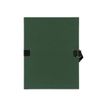 Exacompta - Carpeta de una solapa - ampliable - para A4 - capacidad: 1000 hojas - verde oscuro