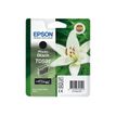 Epson T0591 - 13 ml - Photo Negro - original - blíster - cartucho de tinta - para Stylus Photo R2400