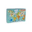 8410782145509-Apli Kids - Puzzle 24 pièces - map monde-Angle gauche-0