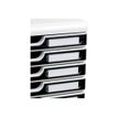 9002493023987-Exacompta Modulo - Module de classement 10 tiroirs - gris lumière/noir-Gros plan-1