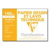 3329680962574-Clairefontaine Dessin à Grain - Pochette papier à dessin - 12 feuilles - A4 - 160 gr - blanc-P_96257_1-0