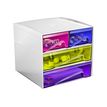 3462159005881-CEP MyCube Happy - Module de classement 4 tiroirs - multicolore-Angle gauche-1