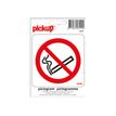 Pickup - Signo - no fumar - cuadrado - 100 x 100 mm - autoadhesivo - vinilo