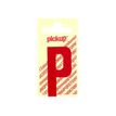 PICKUP LETTERING MONO Nobel - Etiqueta autoadhesiva - preimpreso: P - rojo satinado