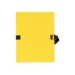 Exacompta - Carpeta de una solapa - ampliable - para A4 - capacidad: 1000 hojas - amarillo