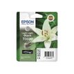 Epson T0599 - 13 ml - negro claro claro - original - blíster - cartucho de tinta - para Stylus Photo R2400