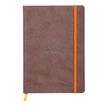 RHODIA Rhodiarama - Cuaderno - historial - A5 - 80 hojas / 160 páginas - reglado - chocolate cover - cuero sintético