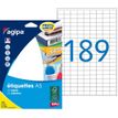 APLI-Agipa - Adhesivo permanente - blanco - 9 x 13 mm 3024 etiqueta(s) (16 hoja(s) x 189) etiquetas redondas