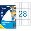 APLI-Agipa Etiquettes - Adhesivo permanente - blanco - 48.5 x 18.5 mm 448 etiqueta(s) (16 hoja(s) x 28) etiquetas