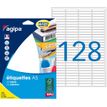 APLI-Agipa Etiquettes - Adhesivo permanente - blanco - 6 x 33.5 mm 2048 etiqueta(s) (16 hoja(s) x 128) etiquetas