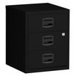 MT - Pedestal - móvil - 3 cajones - metal - negro
