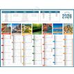 CBG Planète - Bank calendar - montaje en pared - 2020 - 7 meses en página - 430 x 550 mm - fecha