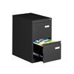 MT Professionel - Armario de relleno vertical - 2 cajones - acero - negro