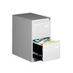 MT Professionel - Armario de relleno vertical - 2 cajones - acero - gris claro