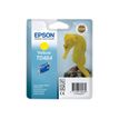 Epson T0484 - 13 ml - amarillo - original - blíster - cartucho de tinta - para Stylus DX3800; Stylus Photo R200, R220, R300, R320, R340, RX500, RX600, RX620, RX640