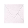 Pollen - Sobre - 165 x 165 mm - puntiagudo - abertura lateral - imprimible - rosa iridiscente - paquete de 20