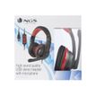 8435430605839-NGS VOX 700 - Casque filaire avec micro - connexion USB - noir et rouge-Avant-4
