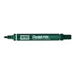3474374075006-Pentel PEN N50 - Pack de 4 marqueurs permanents - pointe ogive - noir, bleu, rouge et vert-Angle gauche-3