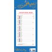 CBG 411 - Month block calendar - 2020 - un mes vista - 12 hojas - 190 x 420 mm - fecha