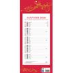 CBG 411 - Month block calendar - 2020 - un mes vista - 12 hojas - 190 x 420 mm - fecha