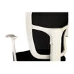 3760185025065-Fauteuil de bureau - PHOENIX - Accoudoirs fixes blancs - Blanc-Gros plan-5