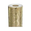 Clairefontaine Premium - Papel de regalo - 70 cm x 50 m - 80 g/m² - dorado arabesco - polipropileno